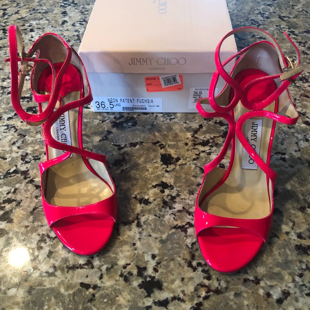 Jimmy Choo pink high heel